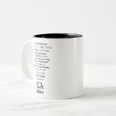 「私達は」LAの時間コーヒー・マグを締めません ツートーンマグカップ (正面左)