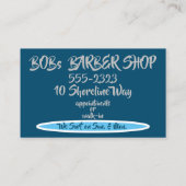 私達はaの日曜日及び月曜日のオーシャンブルーでサーフします 名刺 (裏面)