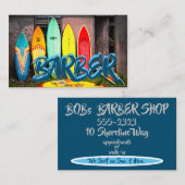 私達はaの日曜日及び月曜日のオーシャンブルーでサーフします 名刺 (正面/裏面)