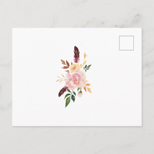 私達はBohoの花箱の移動発表を動かしました 案内ポストカード (裏面)