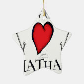 私達はchathamを愛します セラミックオーナメント (右)