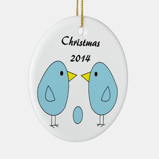 "私達はEggspectingです! "クリスマスのオーナメント セラミックオーナメント (右)