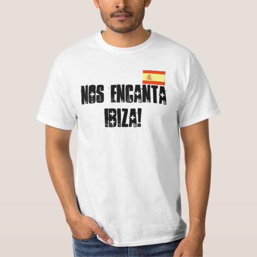 私達はIbizaのティーを愛します Tシャツ (正面)