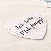 私達はMah Jonggのコースターを愛します ペーパーコースター (アングル)