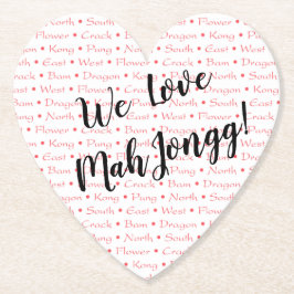 私達はMah Jonggのコースターを愛します ペーパーコースター