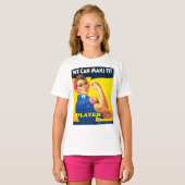 私達はMahjそれできます! ワイシャツ Tシャツ (正面フル)