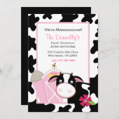 私達はMoooooved牛移動招待状を有します 案内状 (正面/裏面)