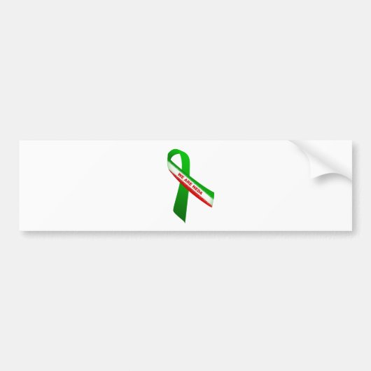 私達はNEDAです バンパーステッカー (正面)