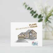 私達はPlanoテキサス州の郵便はがきに移動を有します ポストカード (スタンド正面)