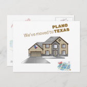私達はPlanoテキサス州の郵便はがきに移動を有します ポストカード (正面/裏面)