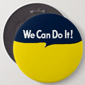 私達はRosieのグラフィックの泡それをしてもいいです 缶バッジ (正面&裏面)