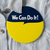 私達はRosieのグラフィックの泡それをしてもいいです 缶バッジ (インサイチュ)