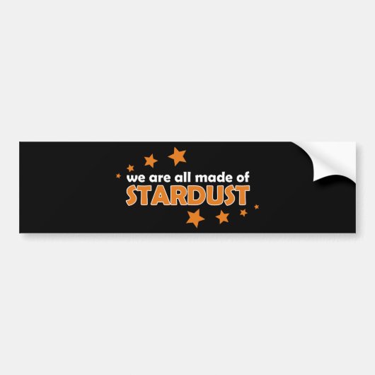 私達はStardustのすべて作りましたです バンパーステッカー (正面)