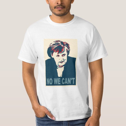 私達はTシャツできません Tシャツ (正面)
