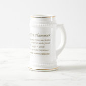 "私達へ彼は世界"のケンPlummerの記念物でした ビールジョッキ (正面右)