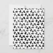 私達をリハーサルの夕食の招待|の青く白い灰色結合して下さい 招待状 (裏面)