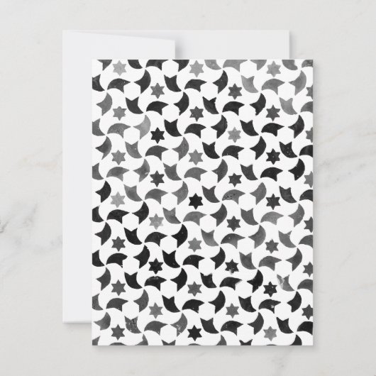 私達をリハーサルの夕食の招待|の青く白い灰色結合して下さい 招待状 (裏面)