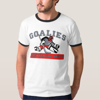 私達を必要とする場合のゴールキーパーここ-ホッケー Tシャツ