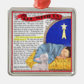 私達を持つ神クリスマスのオーナメント メタルオーナメント (正面)