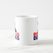 私達をDukakis揺すって下さい コーヒーマグカップ (中央)