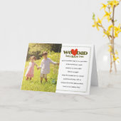 私達ハートのパパので… カード (黄色い花)