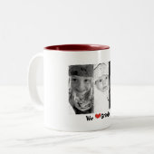 私達ハートの祖父 ツートーンマグカップ (正面左)