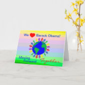 私達ハートバラック・オバマ! 11/06/12の投票 カード (黄色い花)