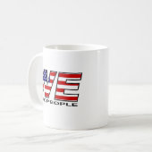 私達ロゴ、私達が襲ってもいいyes コーヒーマグカップ (正面左)