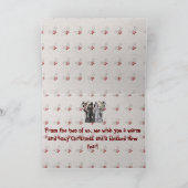 私達二人から…クリスマスの挨拶状 シーズンカード (内部)