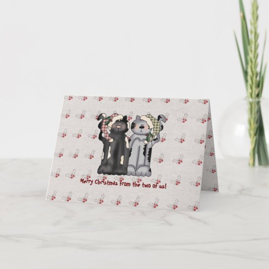 私達二人から…クリスマスの挨拶状 シーズンカード (正面)
