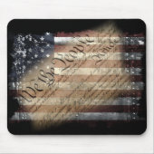 私達人々のヴィンテージの米国旗のマウスパッド マウスパッド (正面)