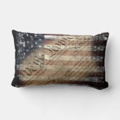 私達人々の産業米国旗の枕 ランバークッション (裏面)