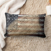 私達人々の産業米国旗の枕 ランバークッション (ブランケット)