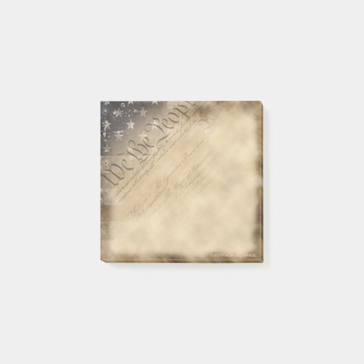 私達人々の米国旗のヴィンテージのスタイル ポストイット (正面)