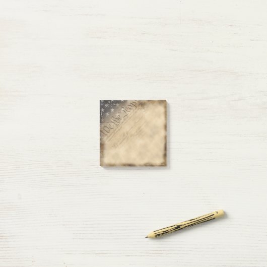 私達人々の米国旗のヴィンテージのスタイル ポストイット (デスク上)