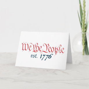 私達人々米国東部標準時刻。 1776年 カード