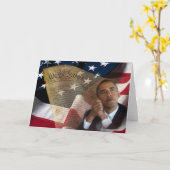 私達人々…バラック・オバマ及び憲法 カード (黄色い花)