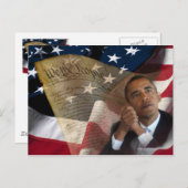 私達人々…バラック・オバマ及び憲法 ポストカード (正面/裏面)