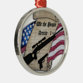 (私達人々)記事1の第2修正銃 メタルオーナメント (右)