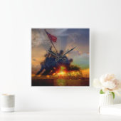 私達海兵隊員の時計 スクエア壁時計 (ホーム)