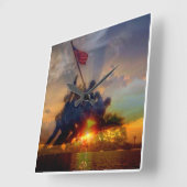 私達海兵隊員の時計 スクエア壁時計 (傾斜)