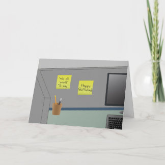 私達皆からのハッピーバースデー、! オフィスのキュービクル カード