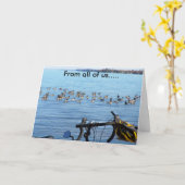 私達皆から健康なカードを得て下さい カード (黄色い花)