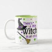 私達皆に小さい魔法使いがハロウィンのマグあります ツートーンマグカップ (左)