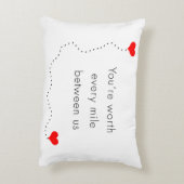 私達間のあらゆるマイルの価値を持つミニマリスト"あなたは" アクセントクッション (裏面(縦))