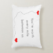 私達間のあらゆるマイルの価値を持つミニマリスト"あなたは" アクセントクッション (正面(垂直))