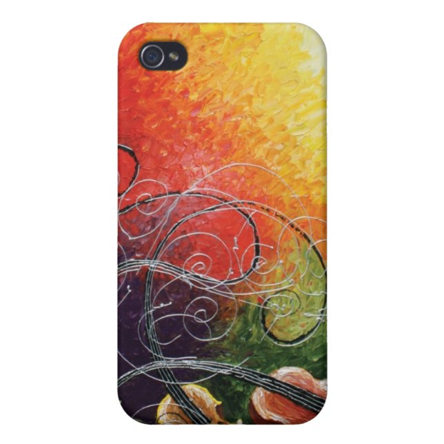 私達3ひものiPhone 4のSpeckの場合 iPhoneケース (裏面)