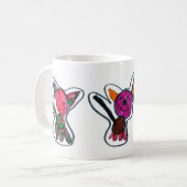 私達3匹の犬 コーヒーマグカップ (正面左)