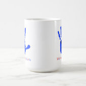 私達R1 (青い手)マグ コーヒーマグカップ (中央)