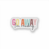 私遠くにのステッ読カー | おもしろい読 シール (正面)